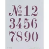 Plantilla de Stencil V-254 Números 15x21cm Dayka