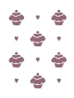 Plantilla de Stencil V-205 Pastelitos 15x21cm Dayka