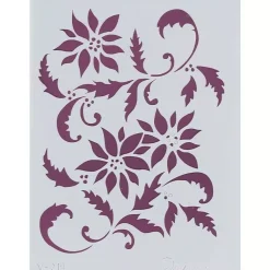 Plantilla de Stencil V-218 Poinsettia 15x21cm Dayka