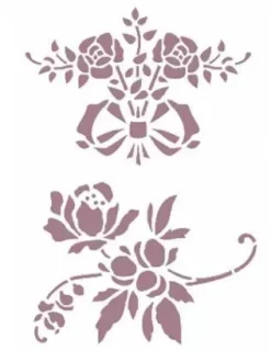 Plantilla de Stencil V-134 Ramo de Rosas 15x21cm Dayka