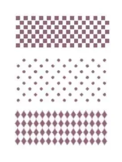 Plantilla de Stencil V-213 Rombos, circulos y cuadrados 15x21cm Dayka