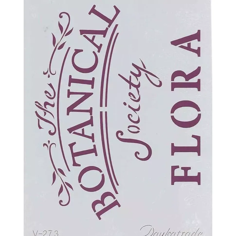 Plantilla de Stencil V-273 The Botanical Society flora 15x21cm Dayka