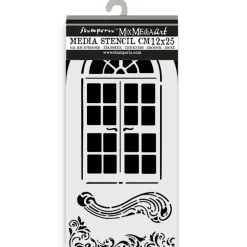 Plantilla de stencil Ventana Masquerade Stamperia 12x25cm