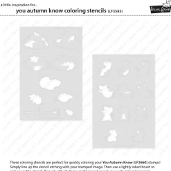 Plantilla de stencil You Autumn Know Lawn Fawn