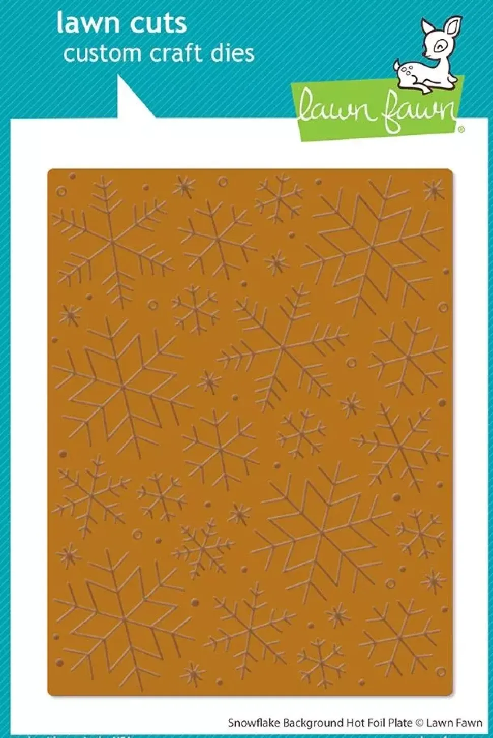Plantilla Foil Snowflake Background Lawn Fawn