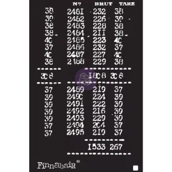 Plantillas de Stencil Book Of Numbers Finnabair Prima