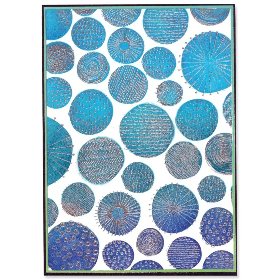 Plantillas de stencil Cosmopolitan Ecliptic Adornment Sizzix A5