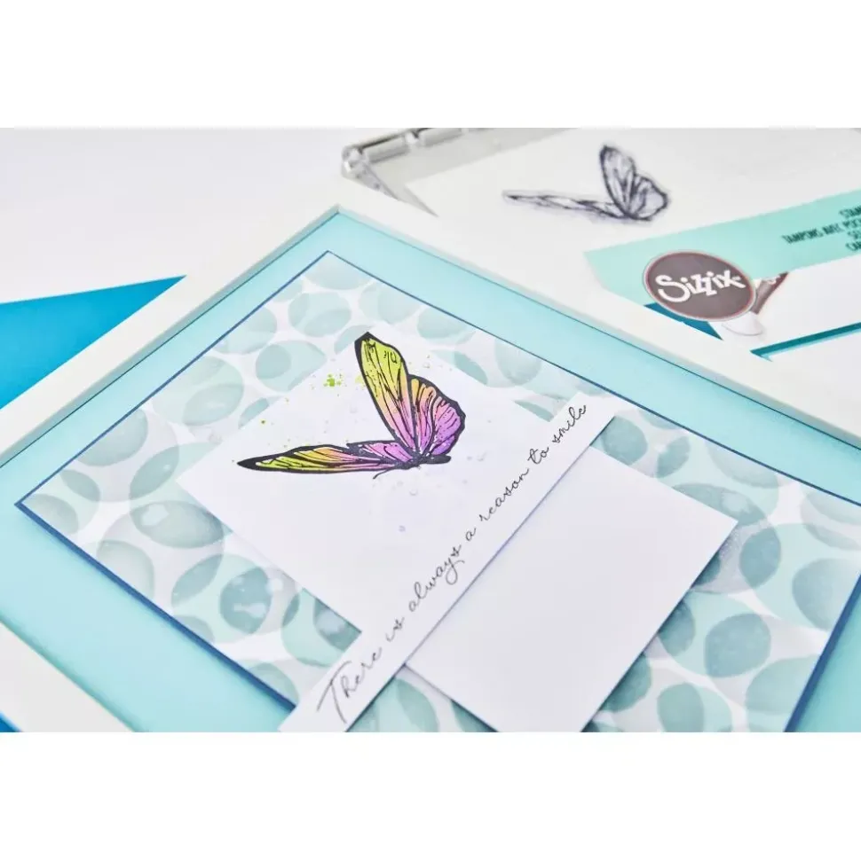 Plantillas de stencil Cosmopolitan Ecliptic Adornment Sizzix A5