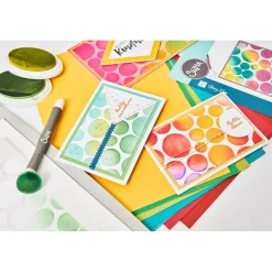 Plantillas de stencil Cosmopolitan Ecliptic Adornment Sizzix A5