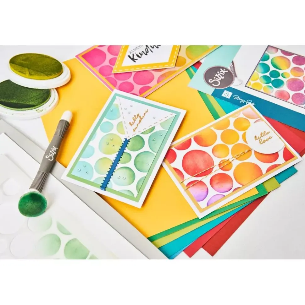 Plantillas de stencil Cosmopolitan Ecliptic Adornment Sizzix A5