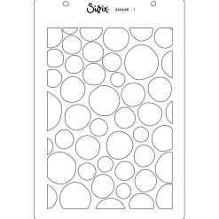 Plantillas de stencil Cosmopolitan Ecliptic Adornment Sizzix A5