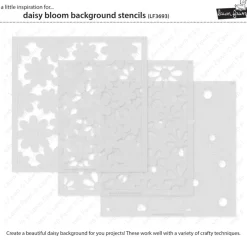 Plantillas de stencil Daisy Bloom Background Lawn Fawn