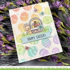 Plantillas de stencil Easter Egg Background Lawn Fawn