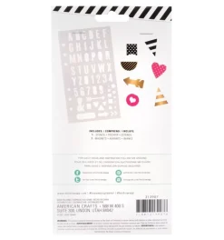 Plantillas de stencil y Clips Fresh Start Heidi Swapp