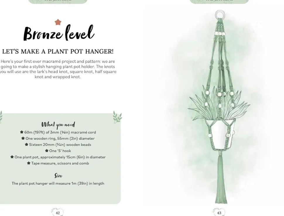 Pocket Book of Macrame Mindful crafting for beginners