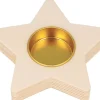 Portavelas De Madera Estrella Artemio