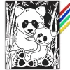 Póster para Colorear Panda MultiCraft