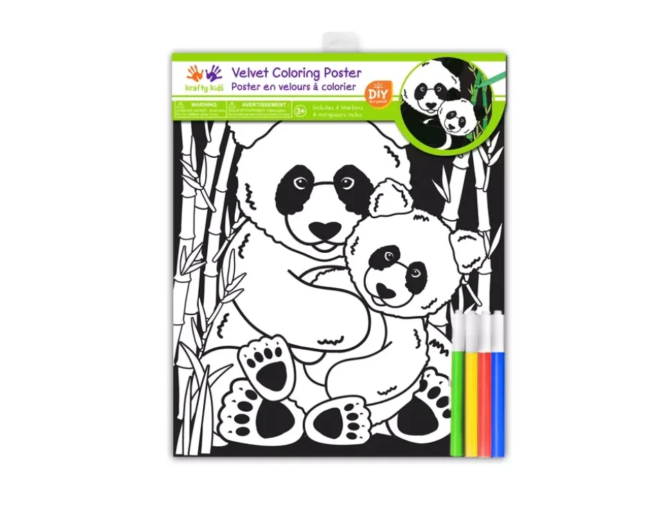 Póster para Colorear Panda MultiCraft