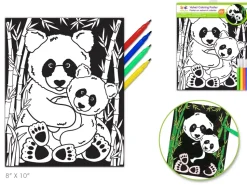 Póster para Colorear Panda MultiCraft