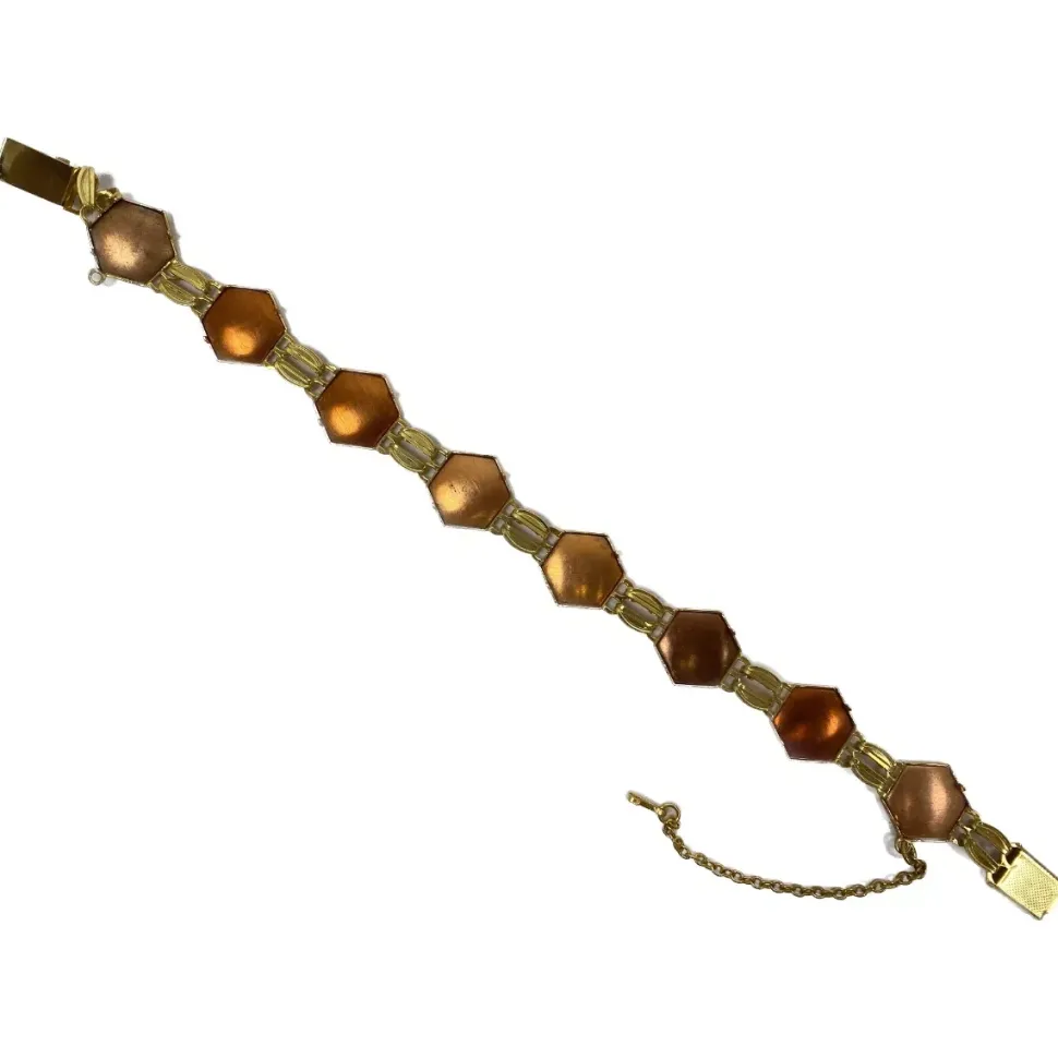 Pulsera rombos para esmaltado