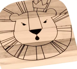 Puzzle Rompecabezas de Madera León Safari Artemio