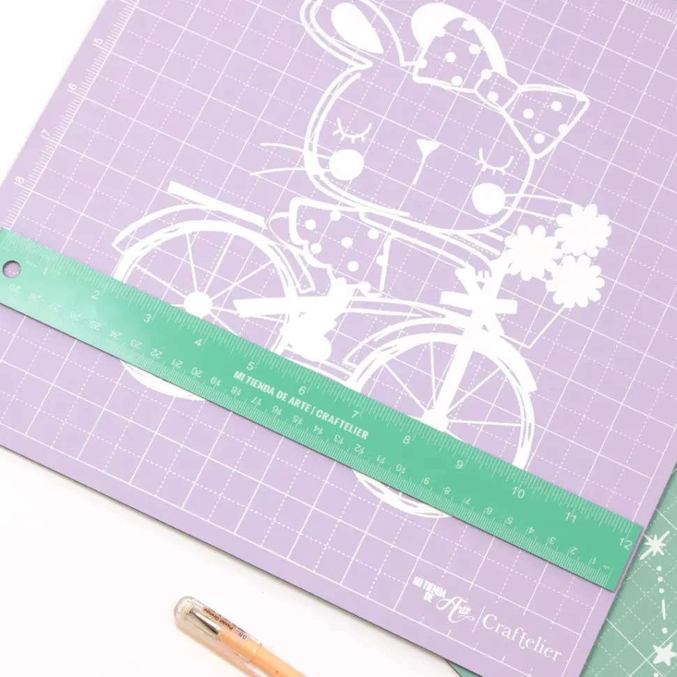 Regla metálica 30cm (12") Craftelier