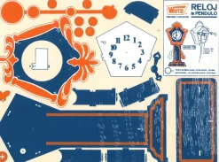 Reloj Vintage-13 Kits Recortables Serigrafiados de Marquetería 4010-13