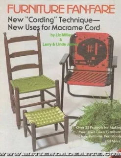 Revista Plaid Macramé para realizar sillas 7516 Furniture Fan-Fare
