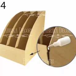 Revistero con tres divisiones para papeles en DM