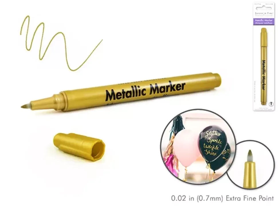 Rotulador Metálico Extra Fino Oro Multicraft