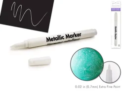 Rotulador Metálico Extra Fino Blanco Multicraft