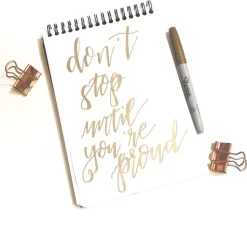 Rotulador Permanente Metálico Punta Fina Oro Sharpie 0,9mm