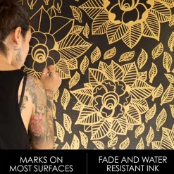 Rotulador Permanente Metálico Punta Fina Oro Sharpie 0,9mm