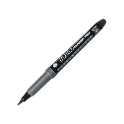 Rotulador permanente punta fina negro Tratto 0,6mm