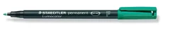 Rotulador permanente verde F Lumocolor Staedtler