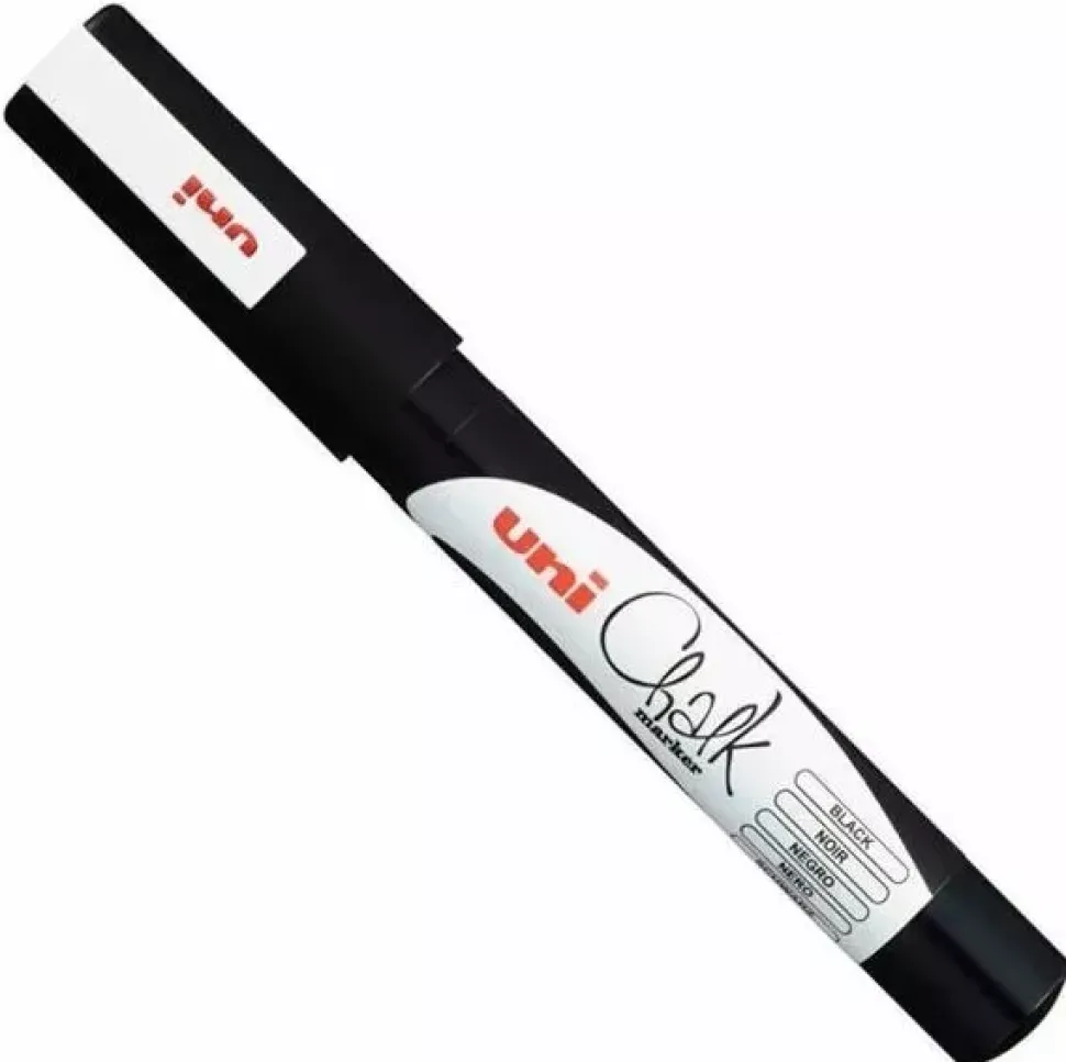 Rotulador PWE3MS Uni Chalk Negro Uni-Ball