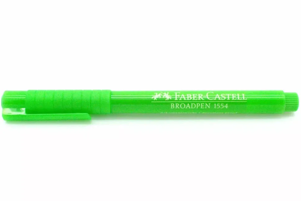 Rotulador Verde Hierba Broadpen 1554 Faber-Castell