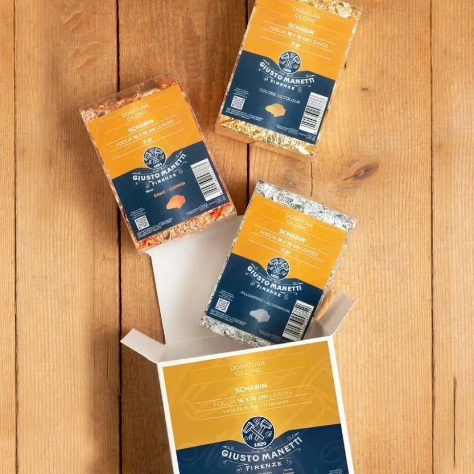 Schabin pan de oro de imitación mix 3 colores Giusto Manetti 6g