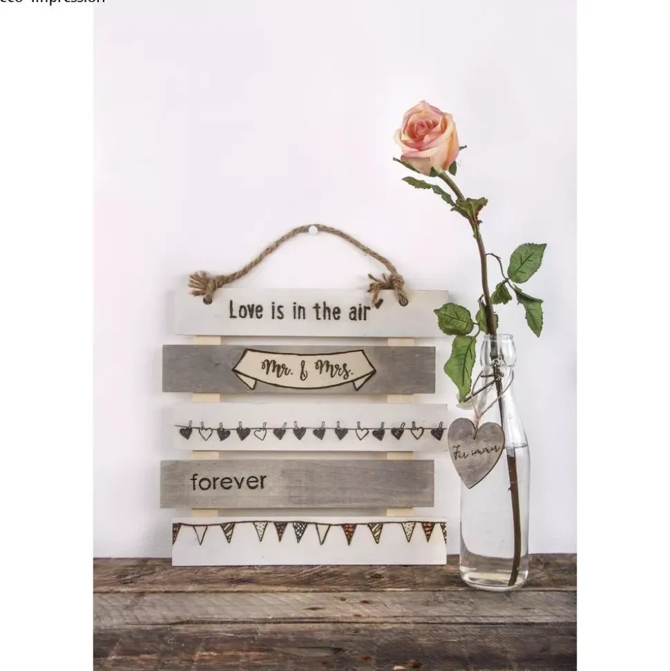 Señal de madera de tablones