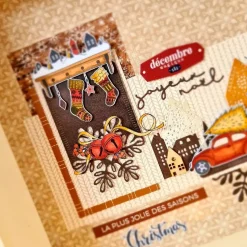 Sello de Madera Cascabeles Cannelle & Chocolat Florilèges Design