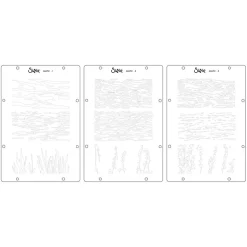 Sellos + plantillas de stencil Nature Sizzix