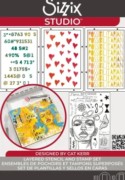 Sellos + plantillas de stencil Possibilitarian Sizzix