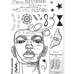 Sellos + plantillas de stencil Possibilitarian Sizzix