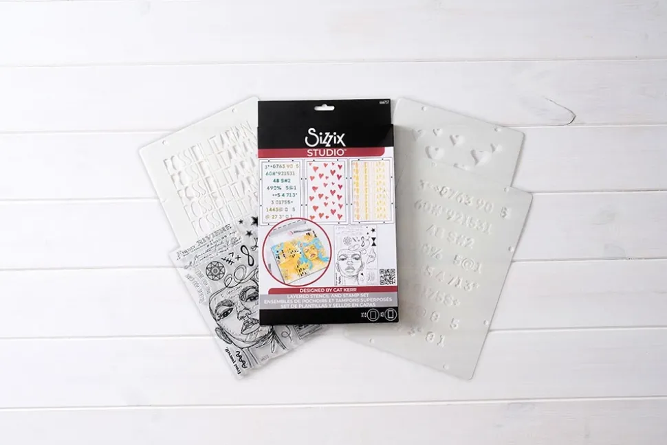 Sellos + plantillas de stencil Possibilitarian Sizzix