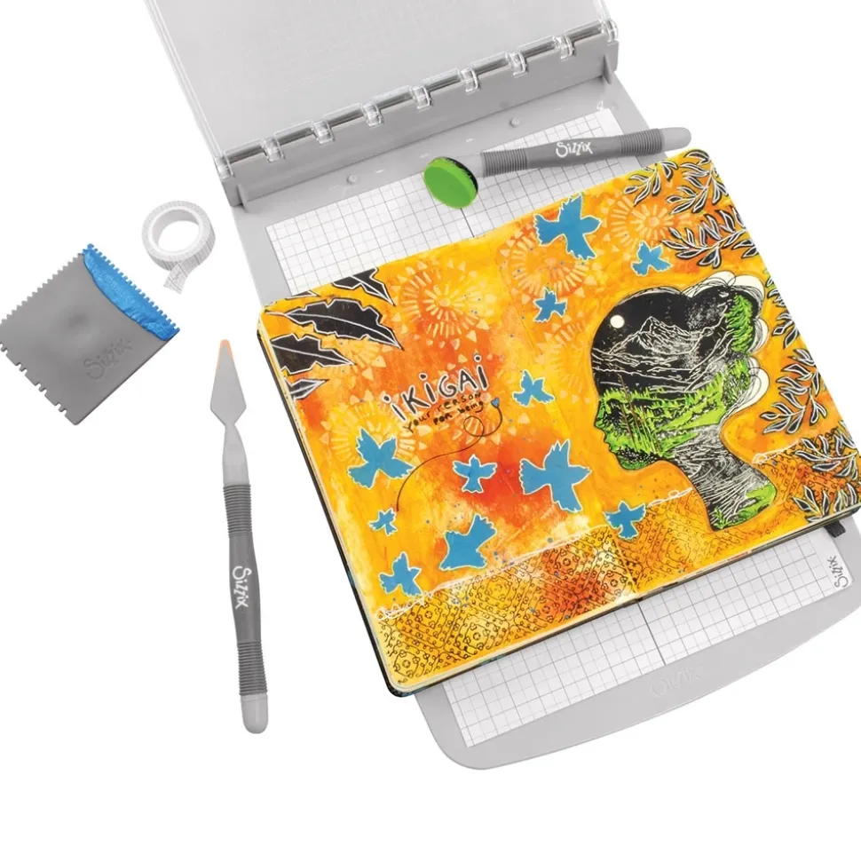 Sellos + plantillas de stencil Ikigai Sizzix