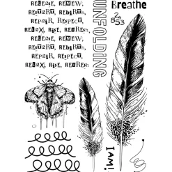 Sellos + plantillas de stencil The R's Have It Sizzix