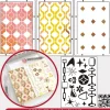 Sellos + plantillas de stencil Retro Sizzix