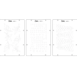 Sellos + plantillas de stencil Retro Sizzix