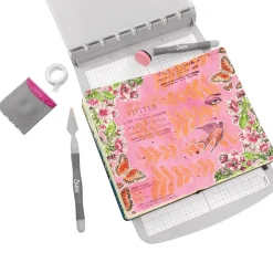 Sellos + plantillas de stencil Retro Sizzix