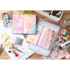 Sellos + plantillas de stencil Retro Sizzix